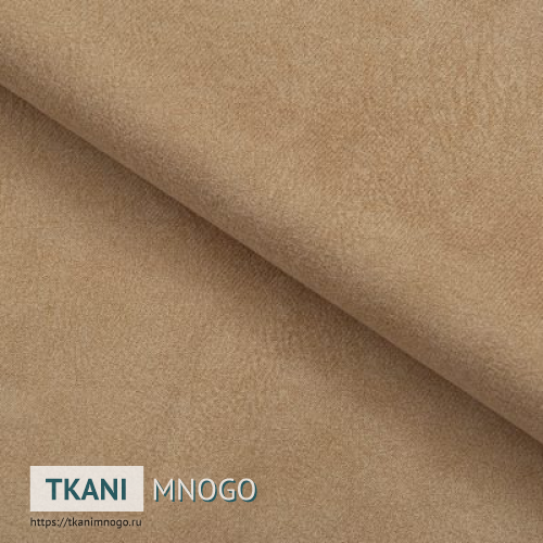 Фото ткани велюра “07” (однотонный желтый, бежевый)