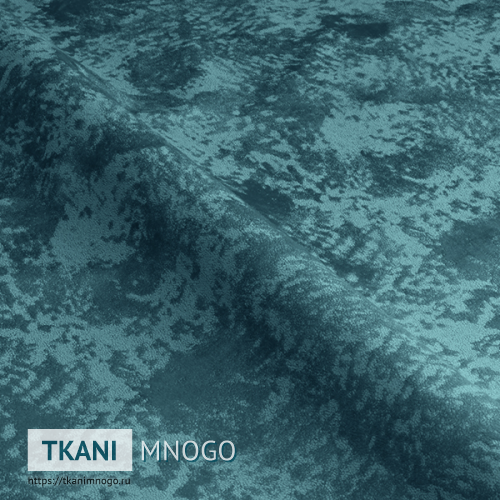 Фото ткани велюра “Bars-25” (однотонный голубой)