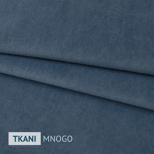Фото материала велюра “145” (однотонный голубой)