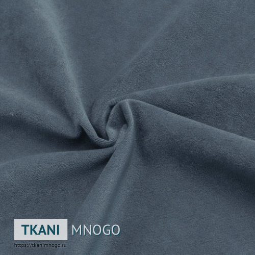 Фото материала велюра “12” (однотонный серый)