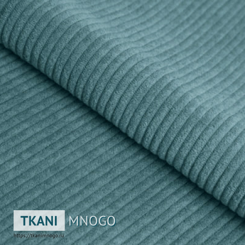 Фото фактуры велюра “TZFBR-9” (однотонный зеленый, голубой)