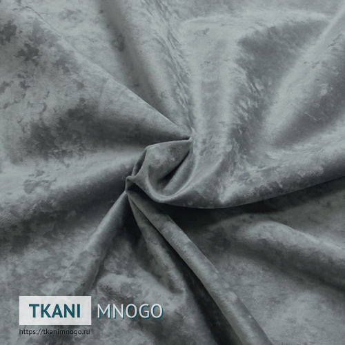 Фото материала велюра “184-39” (однотонный серый)