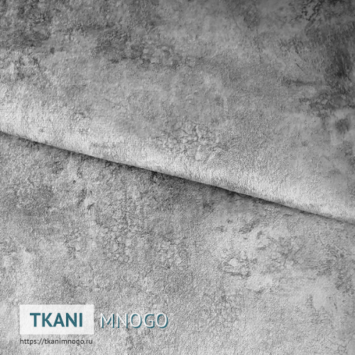 Фото фактуры велюра “10” (однотонный серый)