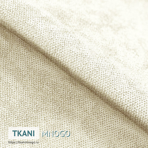 Фото ткани велюра “Pretty-3” (однотонный бежевый)