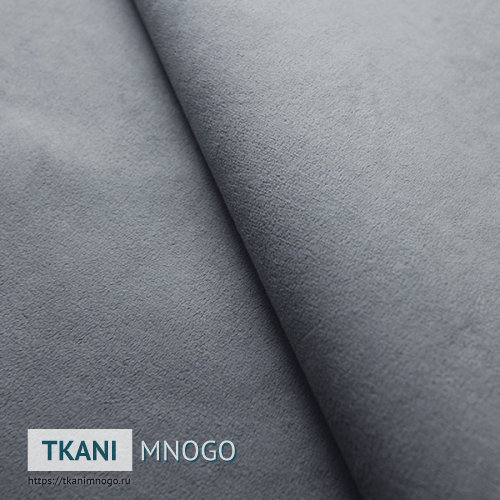Фото обивки велюра “RS-14” (однотонный серый)