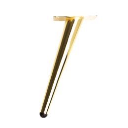 Опора - М011 Н300 золото - ножка для дивана, для кровати, для кресла - Ножки металлические